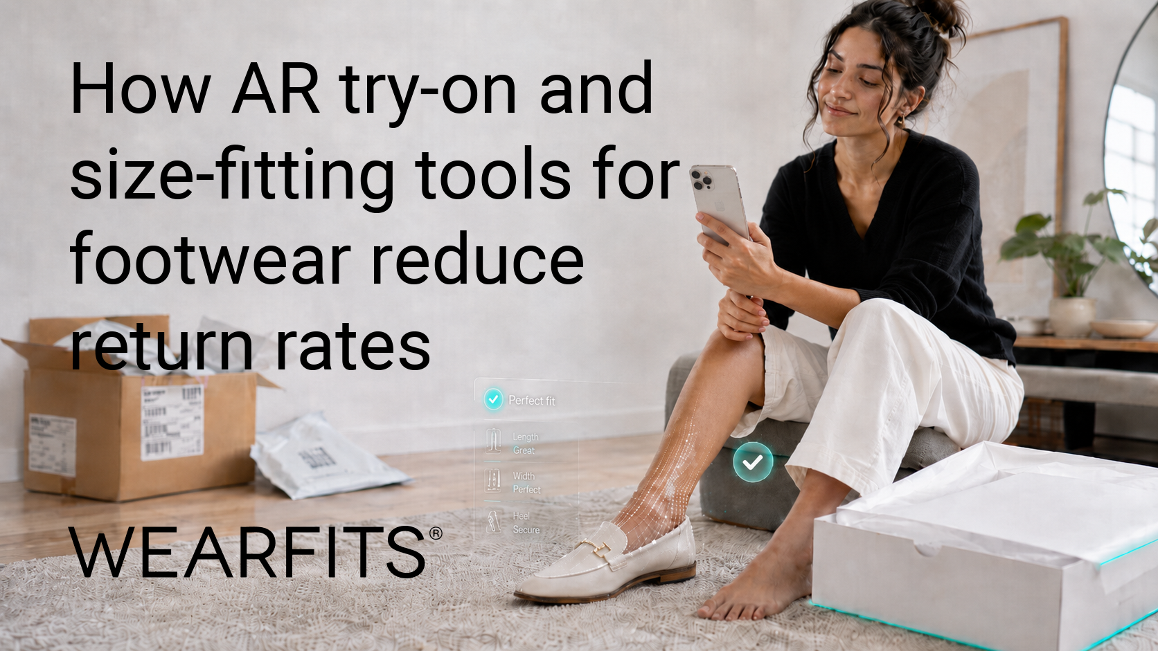How AR try-on and size-fitting for footwear reduce return rate | WEARFITS