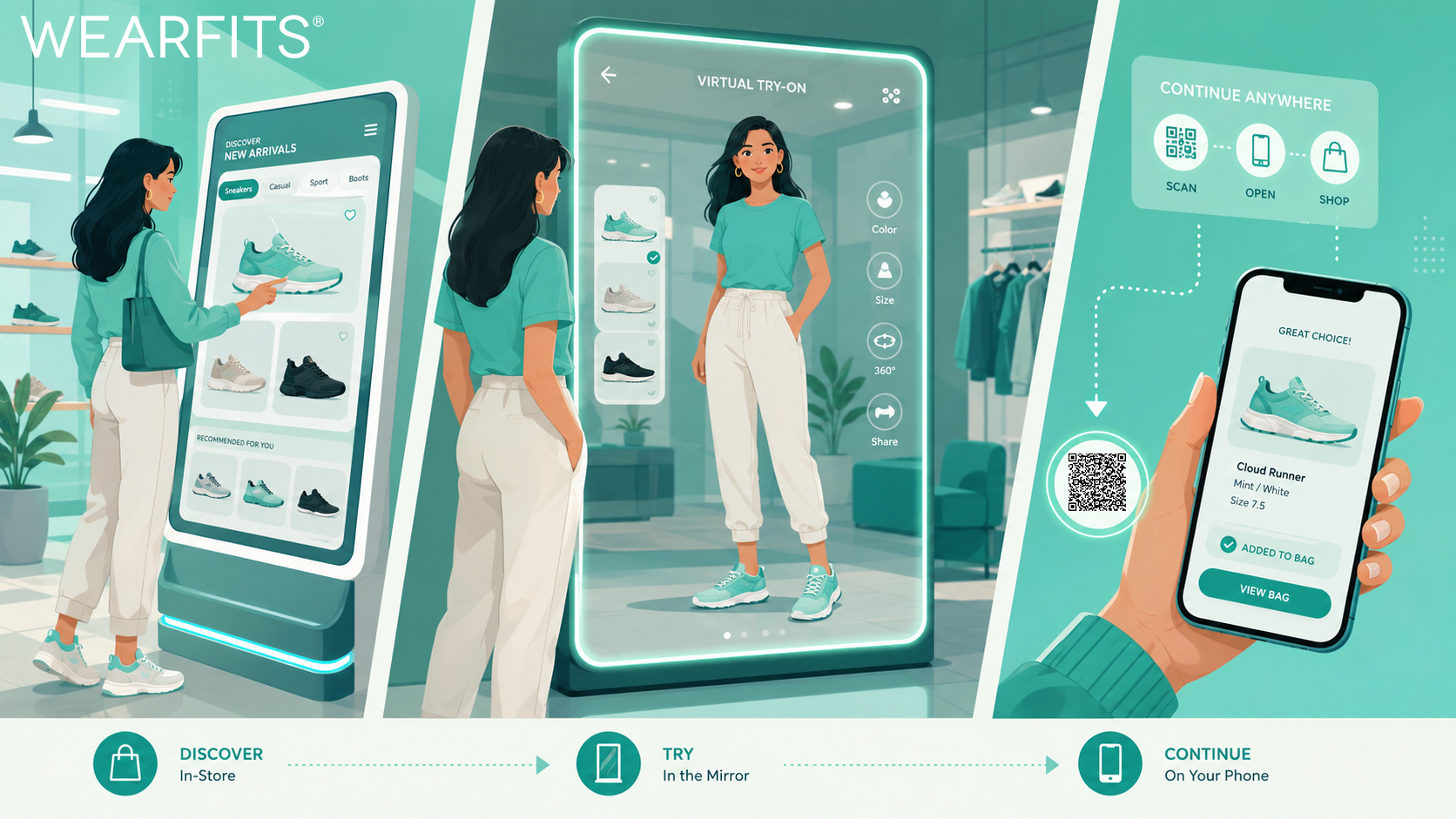 WEARFITS Shoe Mirror Try On Blog Post Graphic