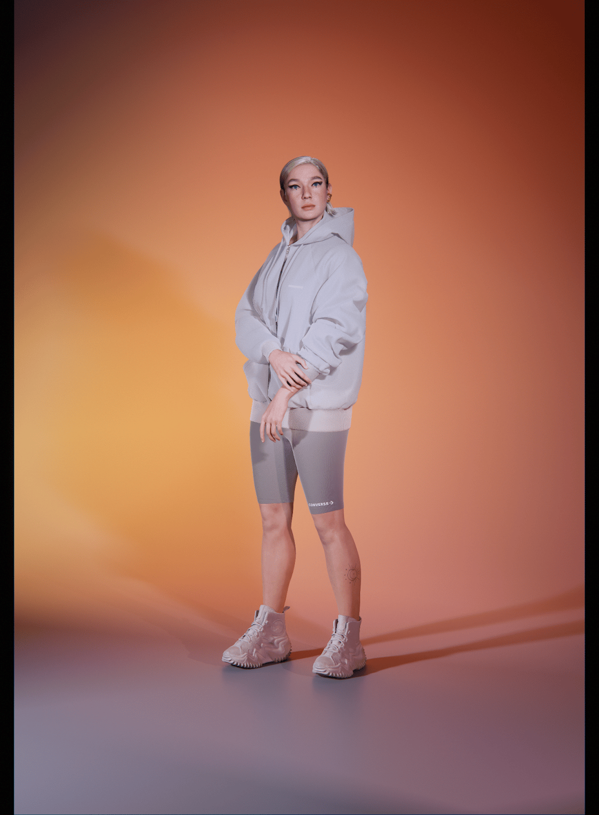 Avatar Wero wearing Converse shoes in Glamour magazine